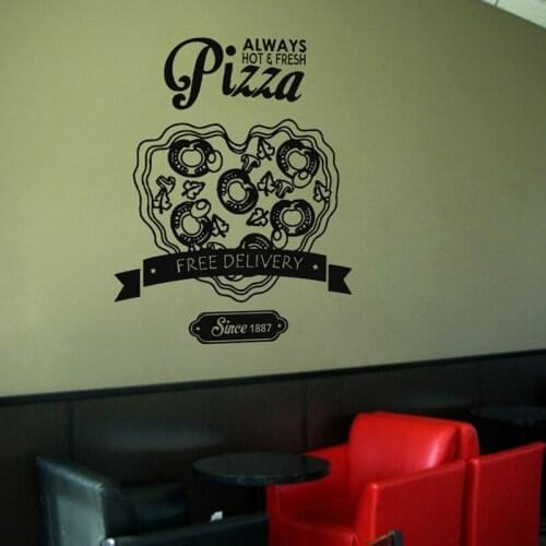 Pizza Sticker Food Decal Poster Vinyl Art Wall Decals Pegatina Quadro Parede Decor Mural Pizza Sticker