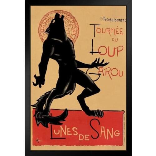 Black Werewolf Oil On Canvas Wall Decoration For Home Office