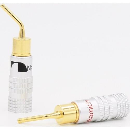 Pin Banana B430G Nakamichi 2mm Pin Speaker Banana Plug Adapter Wire Connector Gold Plated