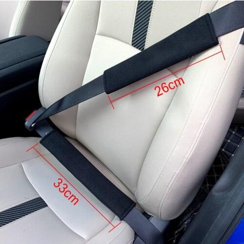 Car Safety Seat Belt Pads Harness Safety Shoulder Strap Cushion Cover Shoulder Cover for skoda octavia fabia rapid superb