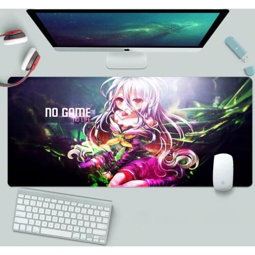 No Game No Life Gaming Player Rubber Mouse Mat Gaming Mousepad Large Gamer Keyboard PC Desk Mat Takuo Computer Tablet Mouse mat