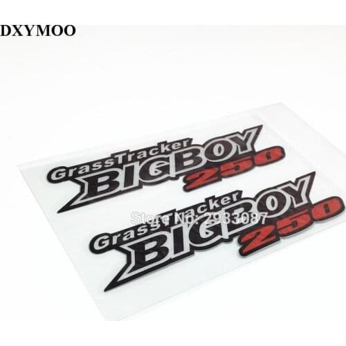 1 Pair Reflective Stickers Motorcycle Helmet Car Sticker Decals Vinyl for GrassTracker BIGBOY 250