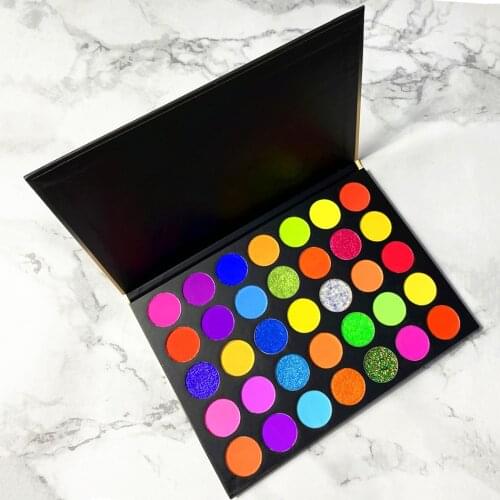 35 Colors Matte High Pigment Eyeshadow Pallets Vegan Private Labelling Eye Shadow Wholesale