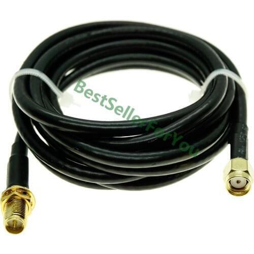 Extension Cable RG58 RP SMA Male to RP-SMA female Jack connector lot WiFi Antenna Jumper crimp jumper pigtail