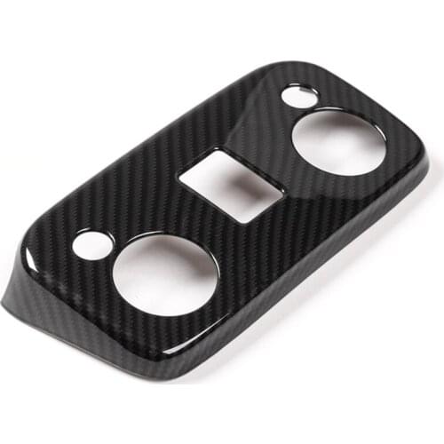 Carbon Fiber ABS Car Roof Reading Light Cover Trim Frame Sticker For Ford Mustang 2015-2017 Car Styling