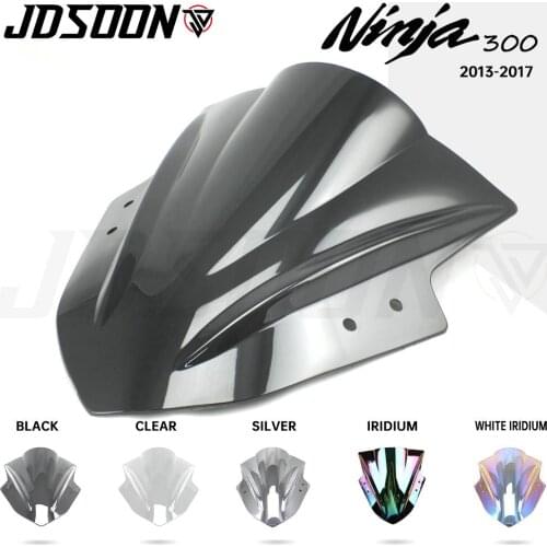 For Kawasaki Ninja 300 EX300 EX 300R 2013 2014 2015 2016 2017 2018 2019 motorcycl Windshield WindScreen EX 300 R
