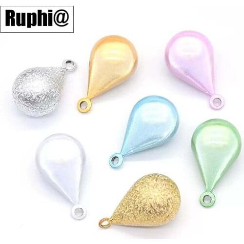 Japanese Seamless Sealed Water drop piano bell dream wrinkle Tear Drop Bell pendant Plating Colors 2pcs lot