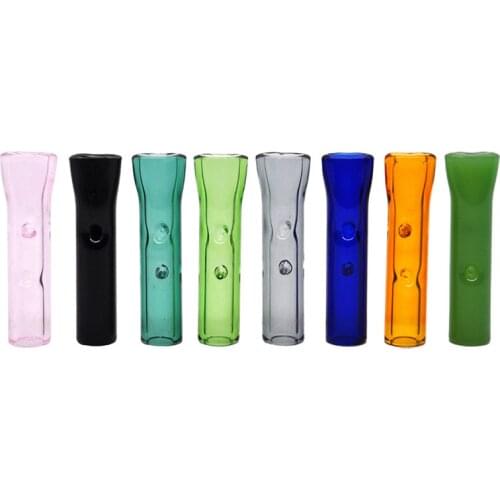 1PCS Multicolor Glass Filter Small Cigarette Holder Pipes Filter Smoking Pipe Portable Creative Tobacco Pipe Smoke Mouthpiece