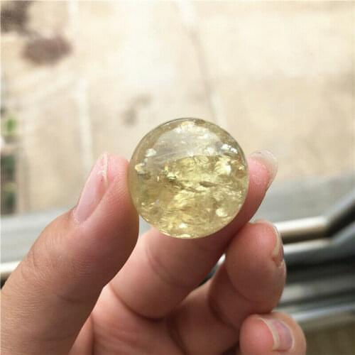 1 Piece Natural Citrine Balls Yellow Quartz Crystal Sphere Crystal Ball Healing Decoration Natural Quartz Crystals