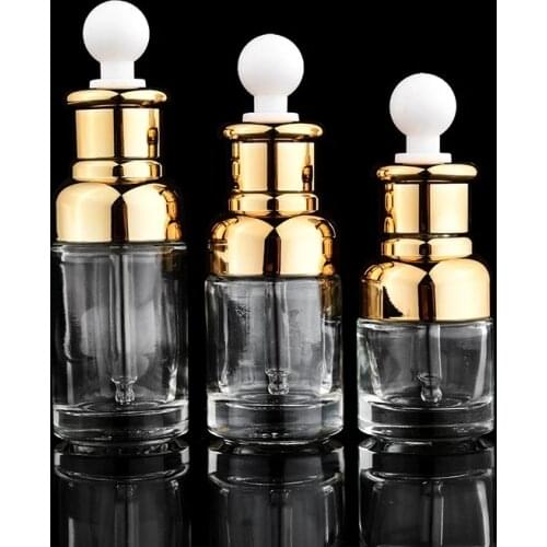 1Pcs 20ml 30ml 50ml Glass Drop Bottle Aromatherapy Liquid Dropper for essential basic oil Pipette Bottles Refillable