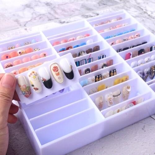 30 Grids Pro Nail Gel Polish Color Display Box Nail Polish Holder Gel Polish Nail Display Case Box Nail Art Manicure Tool 40#930