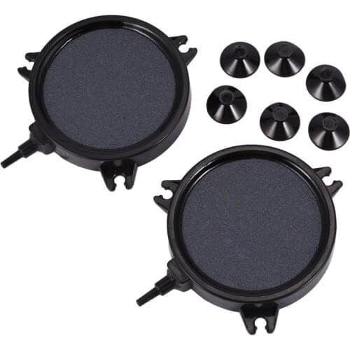 4 Inch Air Stone Disc Bubble with Suction Cups for Hydroponics Pond Aquarium Fish Tank Air Pump Accessories
