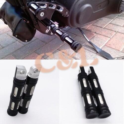 Brand New Black Motorcycle CNC Billet Aluminum Cut Foot Rest Pedal Footpeg For Harley Sportster 883 1200 Touring Dyna & Softail