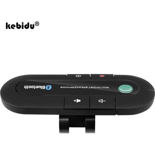 Kebidu Bluetooth 4.1 Car MP3 Player Bass Stereo AUX Car Speaker Hands-Free Music Receiver Multipoint Speaker