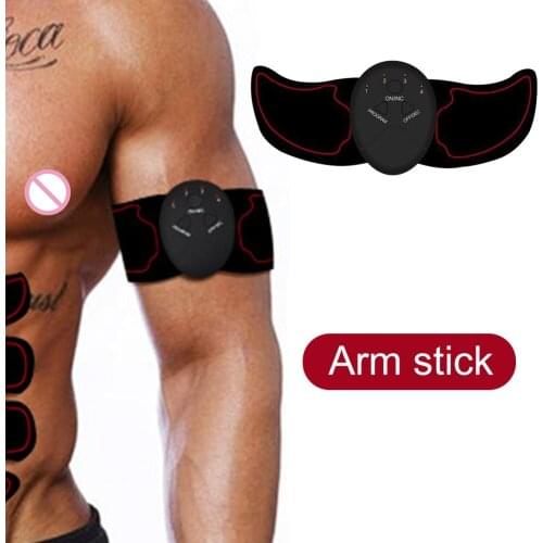 EMS Wireless Muscle Stimulator Unisex Arm Muscle Trainer Body Fitness Hip Trainer Shaping Patch Slimming Trainer Massager