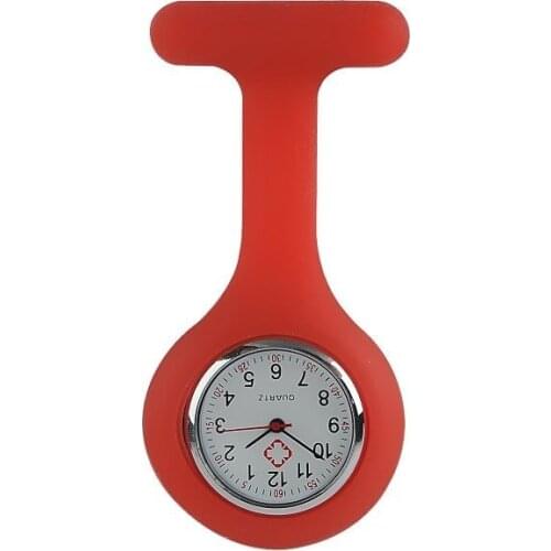 Round Dial Watch Silicone Pocket Brooch Tunic Fob Analog Quartz Nurse Watches High Quality Clock For Doctor LL
