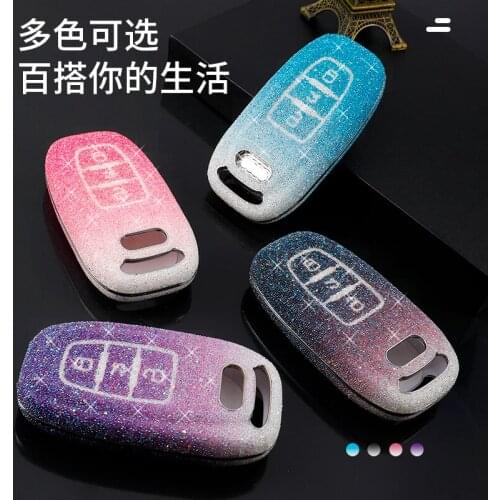 Car key case ABS is suitable for Audi A3 A4 A5 C5 C6 8L 8P B6 B7 B8 C6 RS3 Q3 Q7 TT 8L 8V S3
