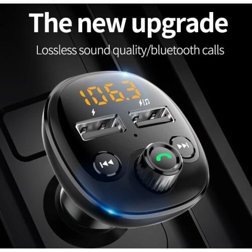 FM Transmitter MP3 Player Bluetooth Radio Adapter Modulator Auto Audio Car Kit With 3.1A Dual USB Charger