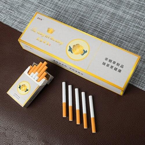 FuRongDiHuang Herbal Tea Smoke Thick Branck Healthy Cigarettes No Nicotine Tobacco