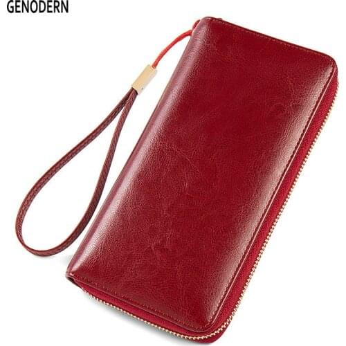 Женские кожаные кошельки GENODERN China At AliExpress