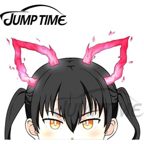 JumpTime 13 x 6.8cm For Tamaki Anime Peeker Car Stickers Bumper Surfboard Decal Windshield Motorcycle Cartoon Decoration