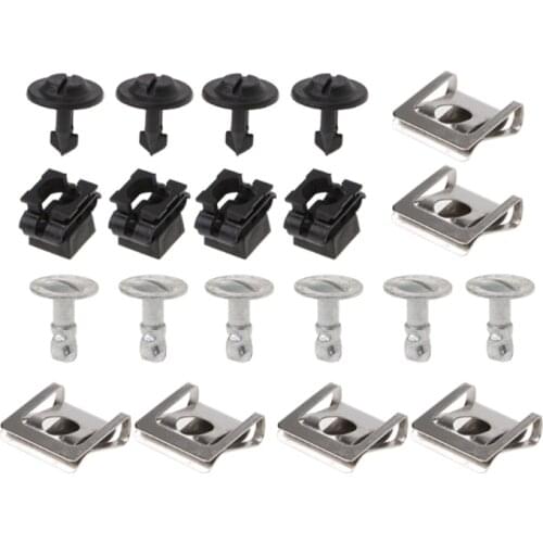 20PCS Undertray Guard Engine Under Cover Fixing Clips Screw KIT For AUDI A4 A6 for car accessories
