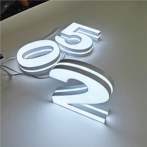 Mini House Numbers 0-9 ABC Acrylic 3D Modern Customs Door Plates Letter Sign Plate Address Number for House