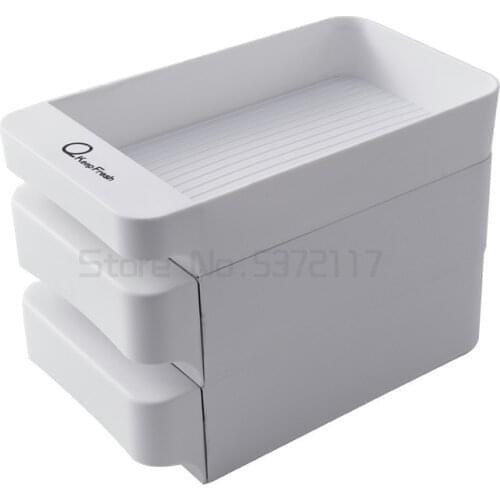 Drawer type multi-layer egg box kitchen egg preservation box egg tray can be stacked in the refrigerator