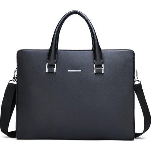 2021 New Business Mens Bag on Business Trip Portable Cross Briefcase PU Leather Shoulder Diagonal Computer Bag