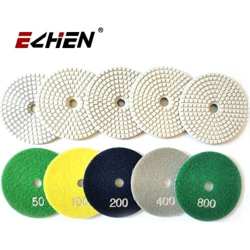 Flexible White Wet Floor Polishing Pad for Marble Granite Engineering Stone Quartz Concrete Sanding Disc Polishing Disc