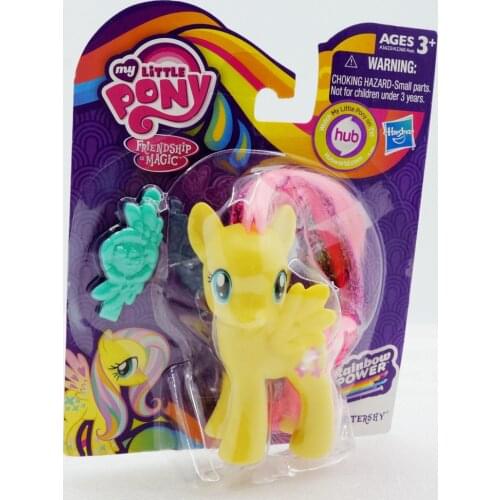 Hasbro Rainbow Pony with Wings Gold Hair MY Little Pony FLUTTERSHY Out of Print Collection Toy Christmas Gift