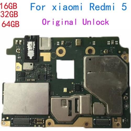 Unlock Original For Xiaomi RedMi 5 Motherboard Logic With Full Chips Support multiple languages Replaced For HongMi 5 Mainboard