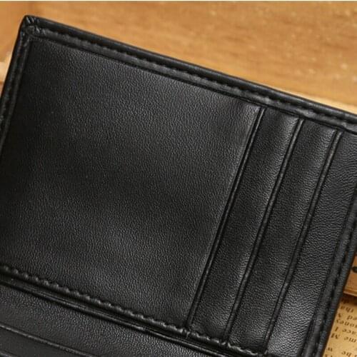 RFID Wallet Men Small Bifold Faux Leather Pocket Money ID Credit Card Holder M2EA