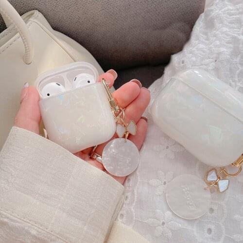 Luxury Cute Colorful Pearl Case for Apple Airpods 1 2 3 Bracelet Chain Cover for AirPods Pro Bluetooth Earphone Accessories