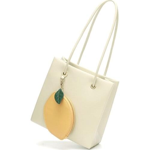Womens Armpit Bag Shoulder Small Square Messenger Bag Lemon Pendant Coin Purse Wallet Handbag Armpit Pocket Fashion 2021 PM82