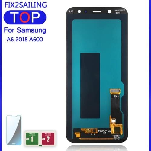 For Samsung Galaxy A6 2018 A600F A600FN AMOLED LCD Display 100% Tested Working Touch Screen Assembly Replacement