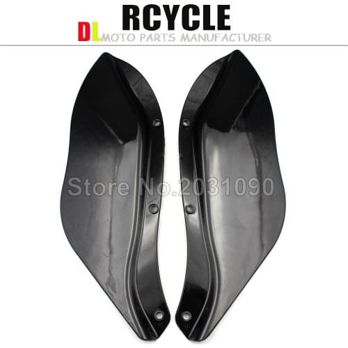 1Pair Black Side Wing Windshield Air Deflectors Fit For Harley Touring FLHR FLHT FLHX 96-07