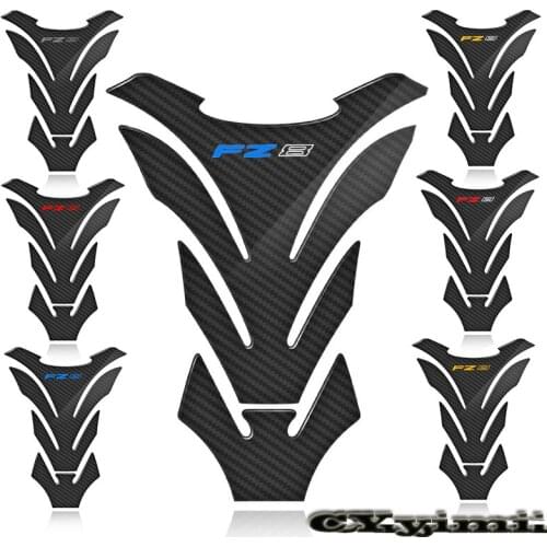 3D Carbon Fiber Motorcycle Fuel Tank Pad Cover Protector Decal Stickers For Yamaha FZ8 FZ 8