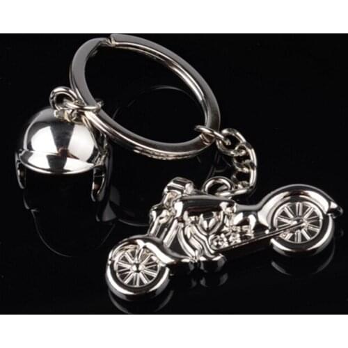 5pcs/set 3D Metal Car Motorcycle Keychain Key Chains Mini Motorcycle Pendant Keyring Men Motor Accessories