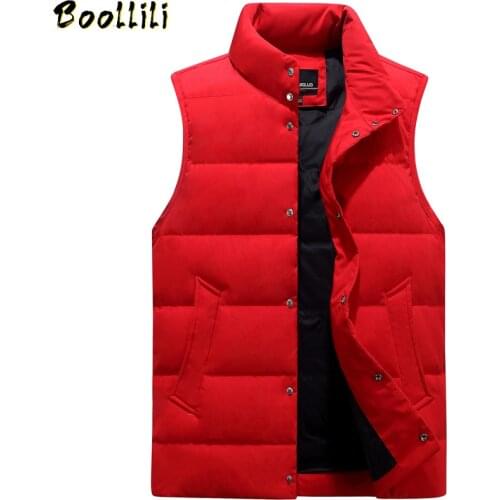 7 Color Large Size Winter Down Vest Men Body Warmer Thickened Autumn Sleeveless Jackets Male Casual Work Waistcoat Plus Size 4XL