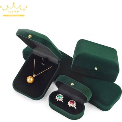 Velvet Trinket Box Jewelry Necklace Holder Earrings Organizer Ring Box Jewelry Boxes and Packaging Wedding Gift Box