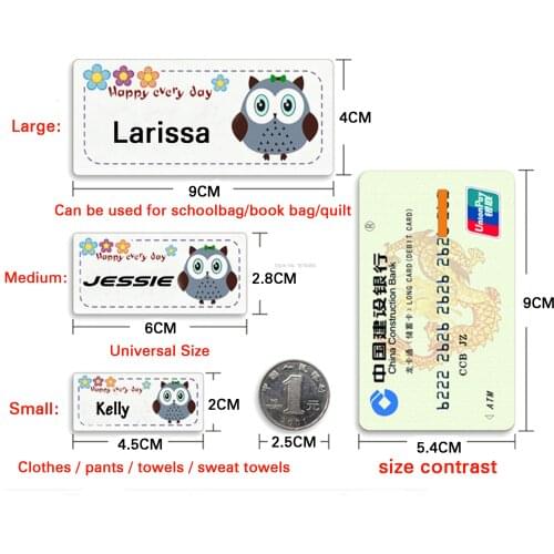 Free shipping custom name label for kids/children name tag/baby name label/clothing iron-on label/washable tag/printed tag