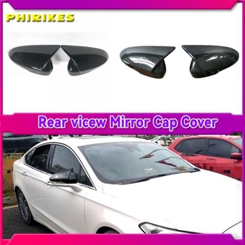 Loyalty Sideview Mirror Cover for Ford Mondeo/Fusion 2013 2014 2015 2016 2017 2018 M4 Style Carbon Fiber Car Accessories