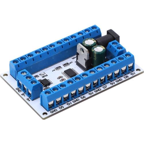 Contator eletrico Household ac Modular contactor Sensor Module 8‑Channel R4DCB08 Board RS485 DS18B20 for Paperless Recorder