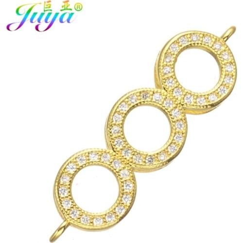 Handmade Jewelry Findings Gold/Rose Gold Infinity Charm Connectors For Women Men Necklaces Earrings Bracelets DIY Making