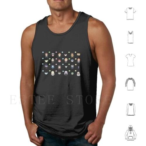 Voltron Tile Tank Tops Vest Sleeveless Lance Mcclain Pidge Katie Holt Matt Holt Allura Coran Shiro Takashi Shirogane Keith