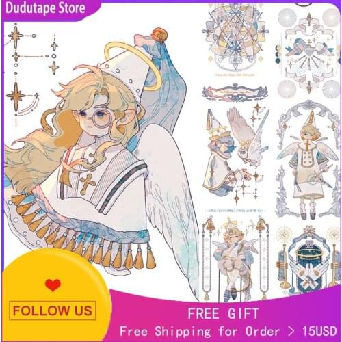 Lovely Girl Pray Angel Pet Washi Tape Sticker Roll