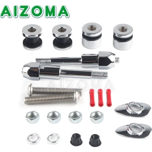 Docking Hardware Kit Sissy Bar Backrest Rack Mounting Bolt For Harley Dyna Super Street Glide Low Rider FXD FXDC FXDL FXDX 02-05
