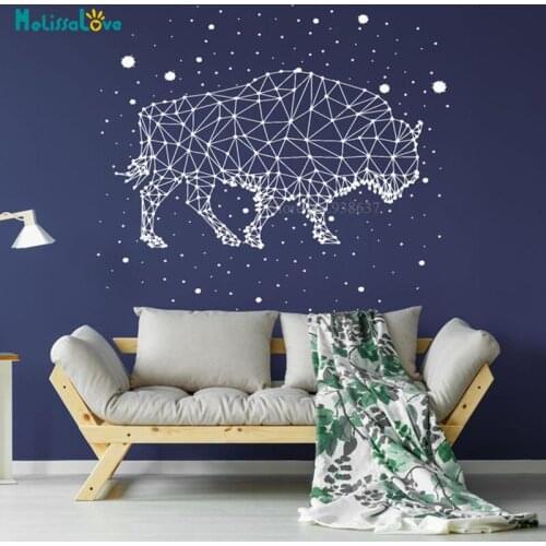 Wild Yak Wall Sticker Home Decor Freedom On The Prairie Stars Constellation Calm Life Decor Nursery Vinyl Decals BB473