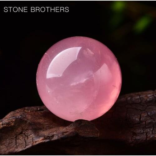 Natural Rose Quartz Crystal Polished Sphere Ball 100% High Quality Healing Crystal Gemstone Flash Glossy Stone Decoration